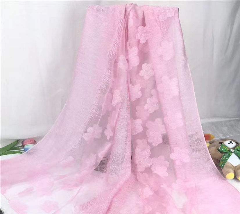 Summer Hollow Shawl Scarf Full Of Flowers
