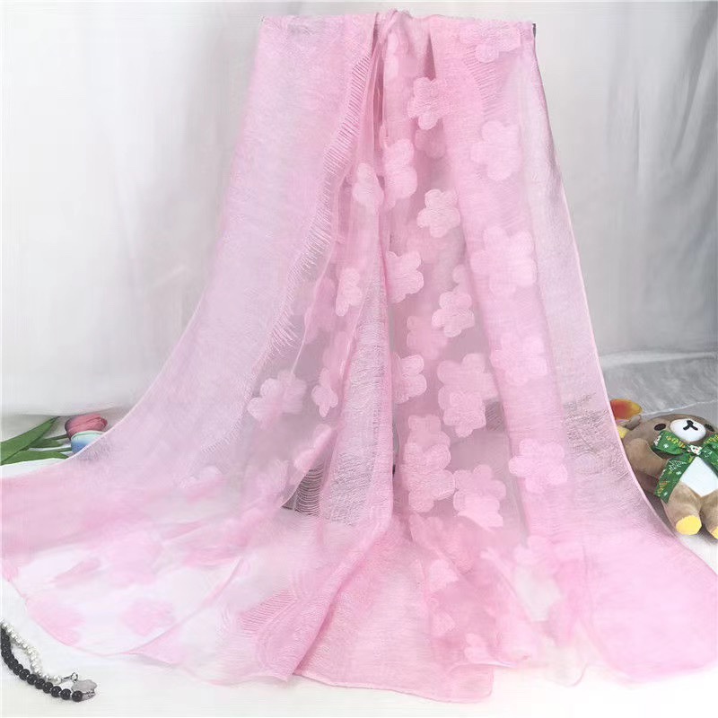 Summer Hollow Shawl Scarf Full Of Flowers undefined