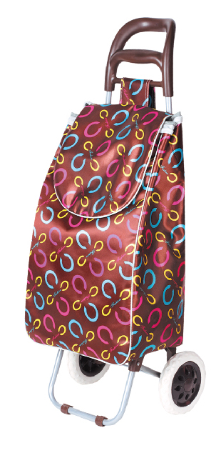 Grocery shopping tools: small trolley, shopping cart, trolley, portable home cart, folding luggage cart, essential for going shopping undefined