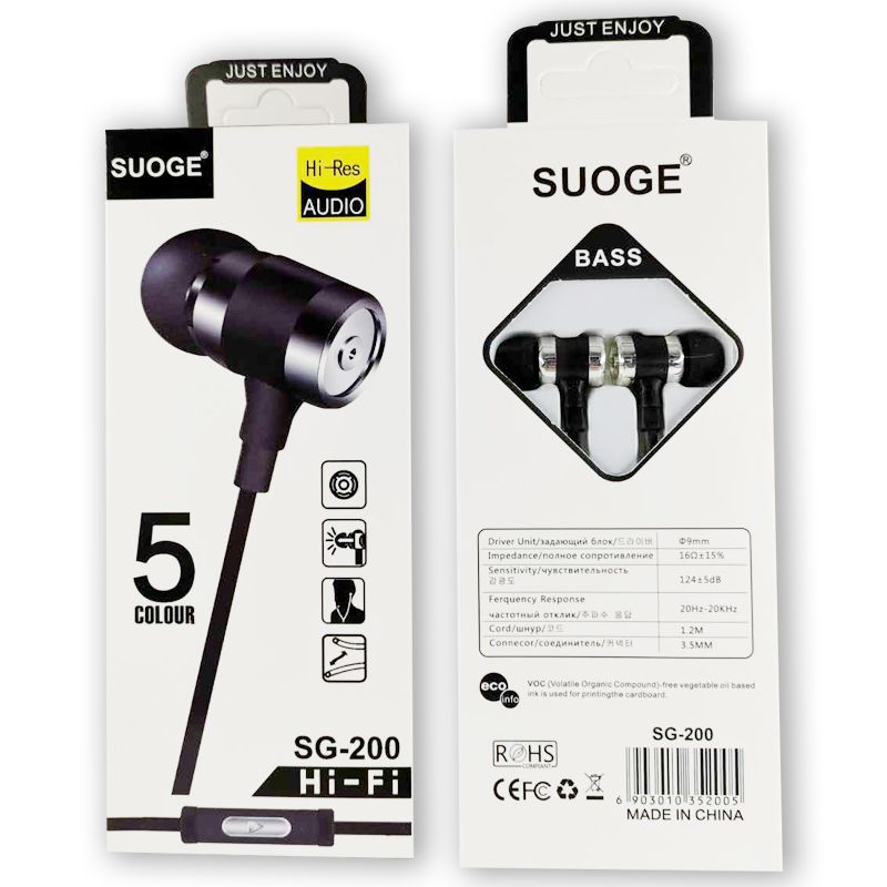 SG-200索歌耳机手机耳机入耳式耳麦耳塞带麦克风（颜色随机发货）详情6