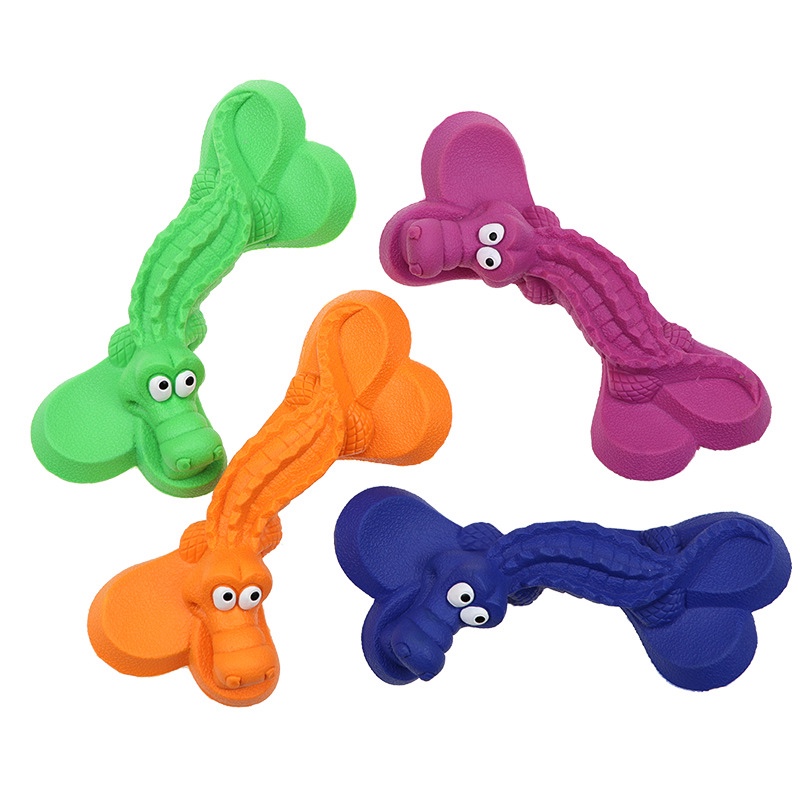 Pet rubber teething toys are chewy and can help release teeth for grinding and cleaning details Picture