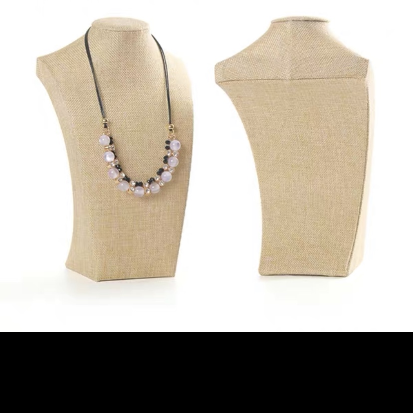 摆放饰品专用 展示架 百搭 麻布项链模特摆件 饰品配件展示架