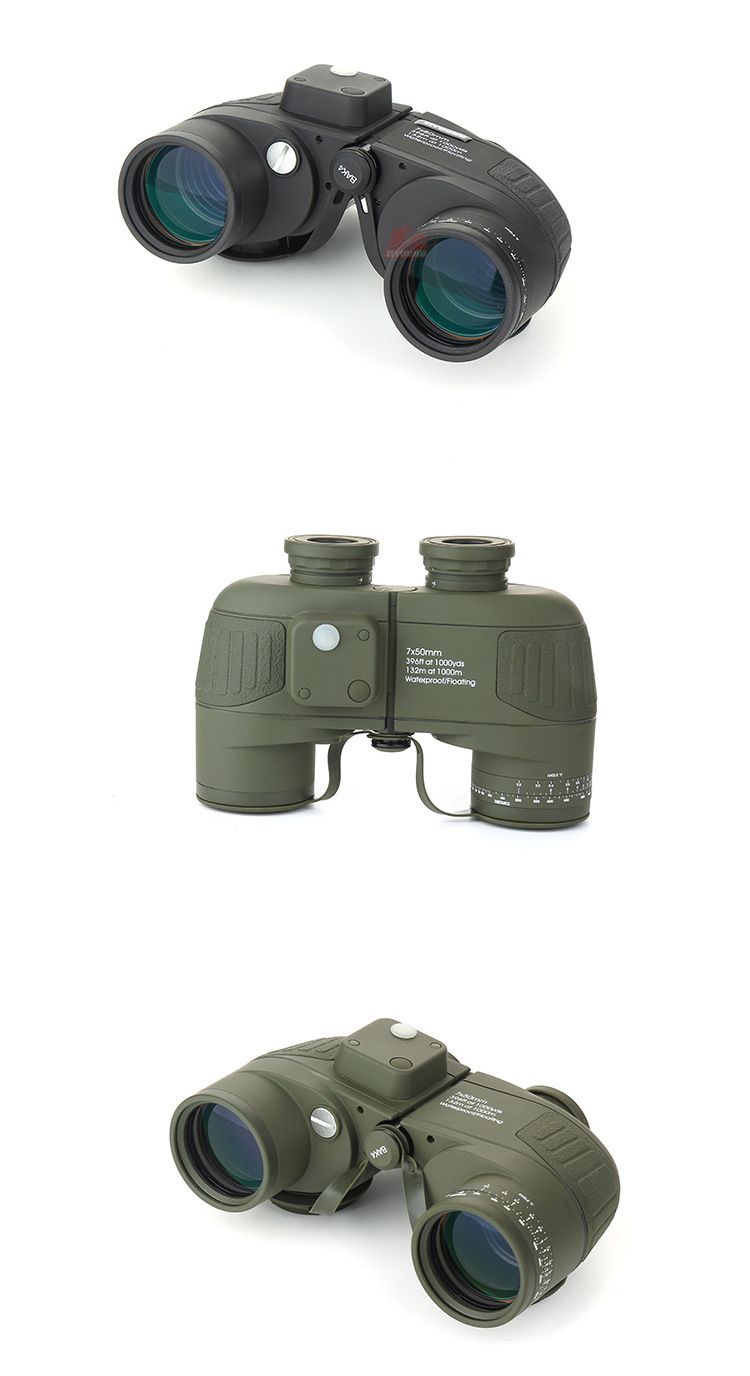 ZIYOUHU LD7X50 Low-light Night Vision high-power Marine rangefinder, military-grade compass shockproof observation mirror detail image 3