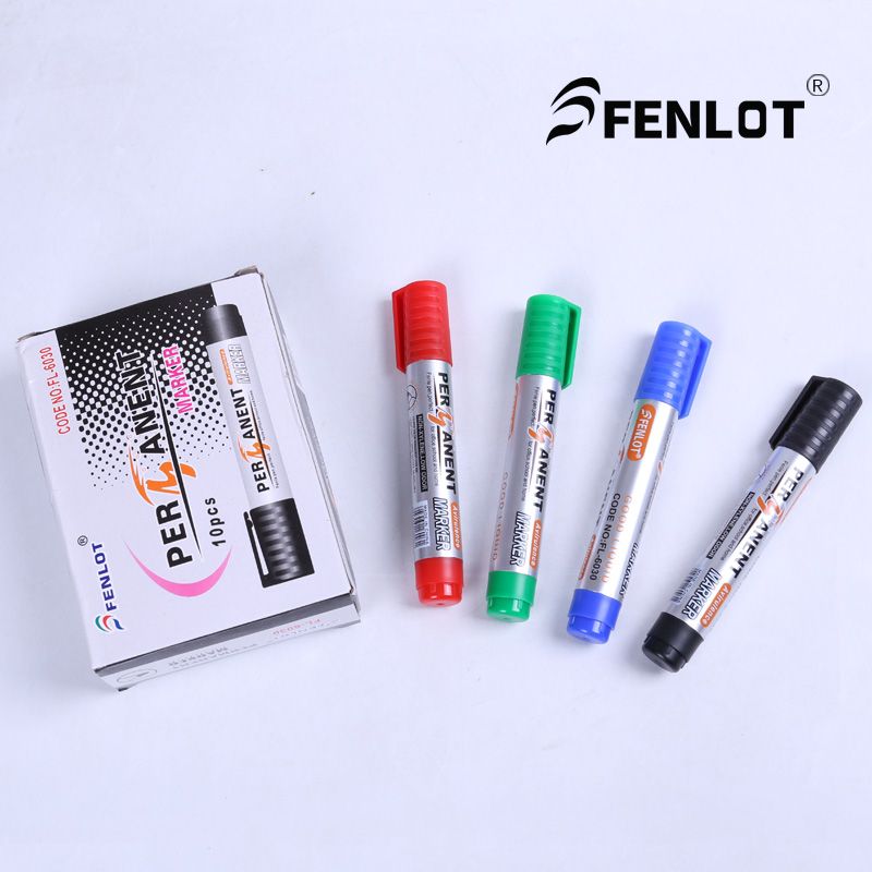 Marker oil black non - fade large capacity mark tick pen color express logistics signature pen
