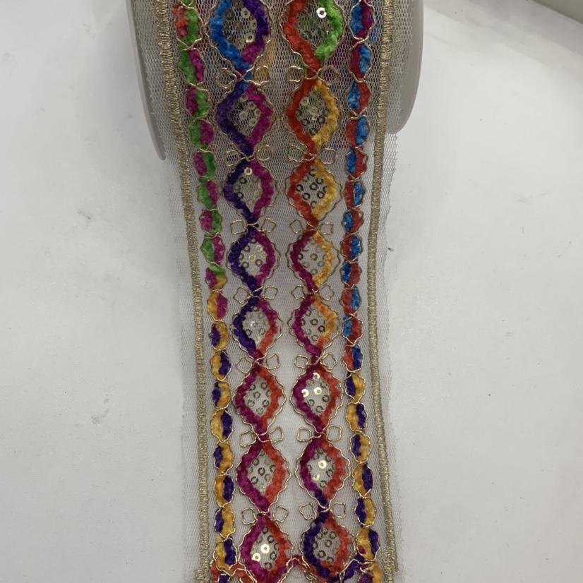 Ethnic embroidered decorative ribbons and webbing Specification image
