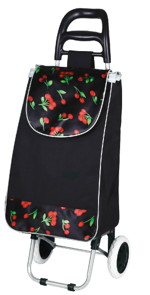 Color-matched fabric shopping essentials, small trolley, shopping cart, trolley, portable home cart, folding luggage cart, essential for going shopping details Picture