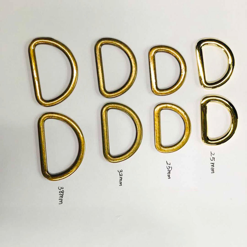 Hardware bag accessories D ring alloy bag ring manufacturer Guangzhou electroplated iron D ring metal ring