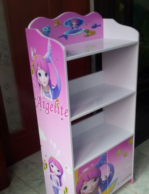 儿童玩具收纳架  宝宝绘本 书架  卡通玩具架多层 整理置物 幼儿园储物柜