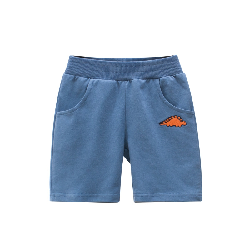 Blue little dinosaur print shorts thumbnail