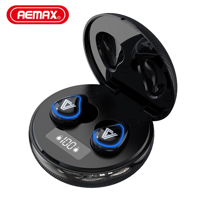 YEMAX TWS蓝牙耳机5.0带充电仓降噪入耳式运动蓝牙耳机产品图