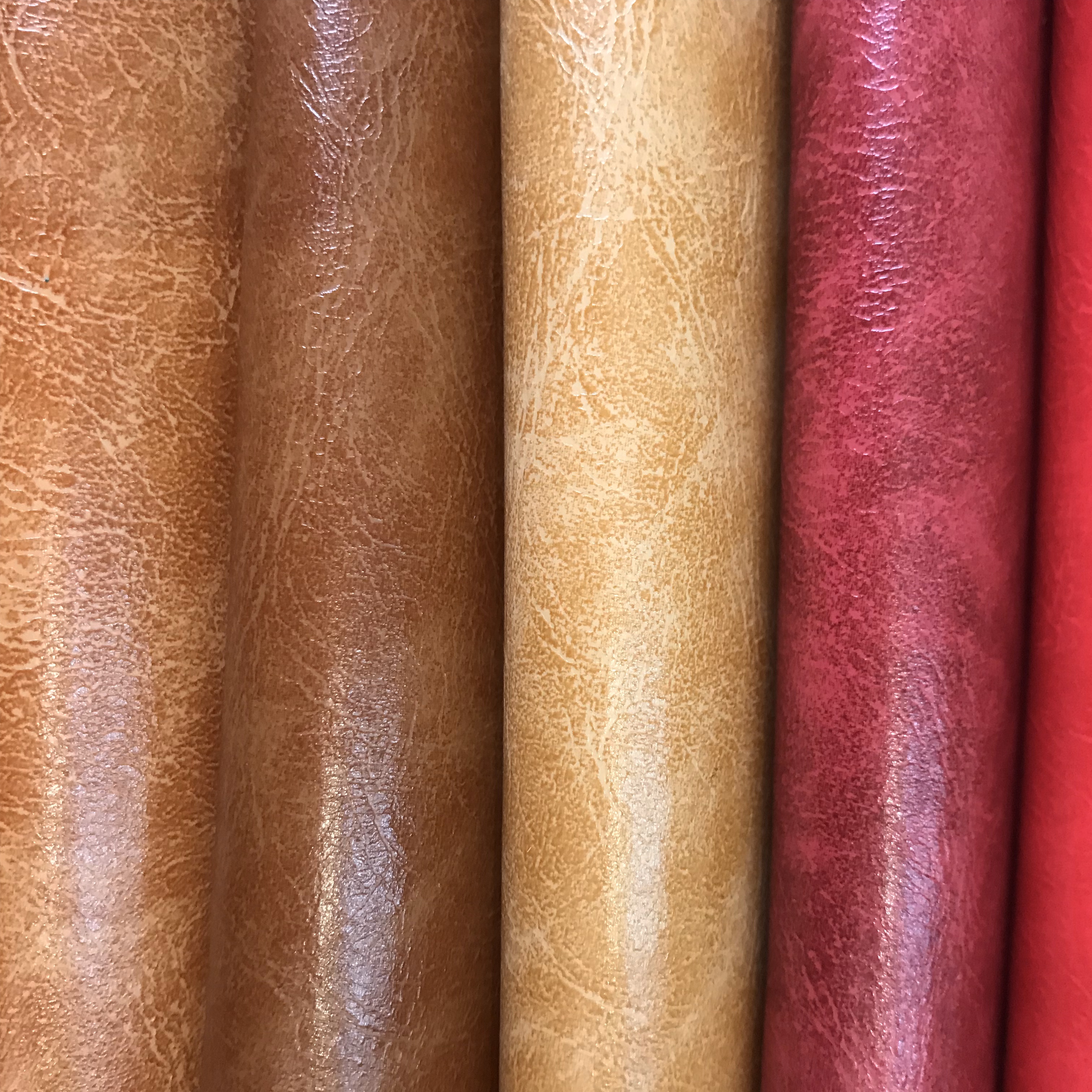 双色乱纹PVC毛底皮革箱包面料加厚耐磨耐刮文具沙发汽车座椅人造革详情图8