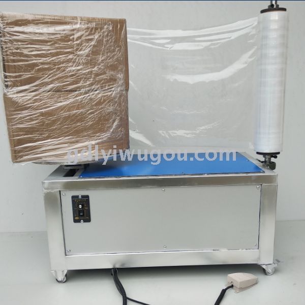 Automatic top-pressing wrapping film packaging machine, small wrapping machine, electric wrapping film machine, pallet wrapping machine details Picture