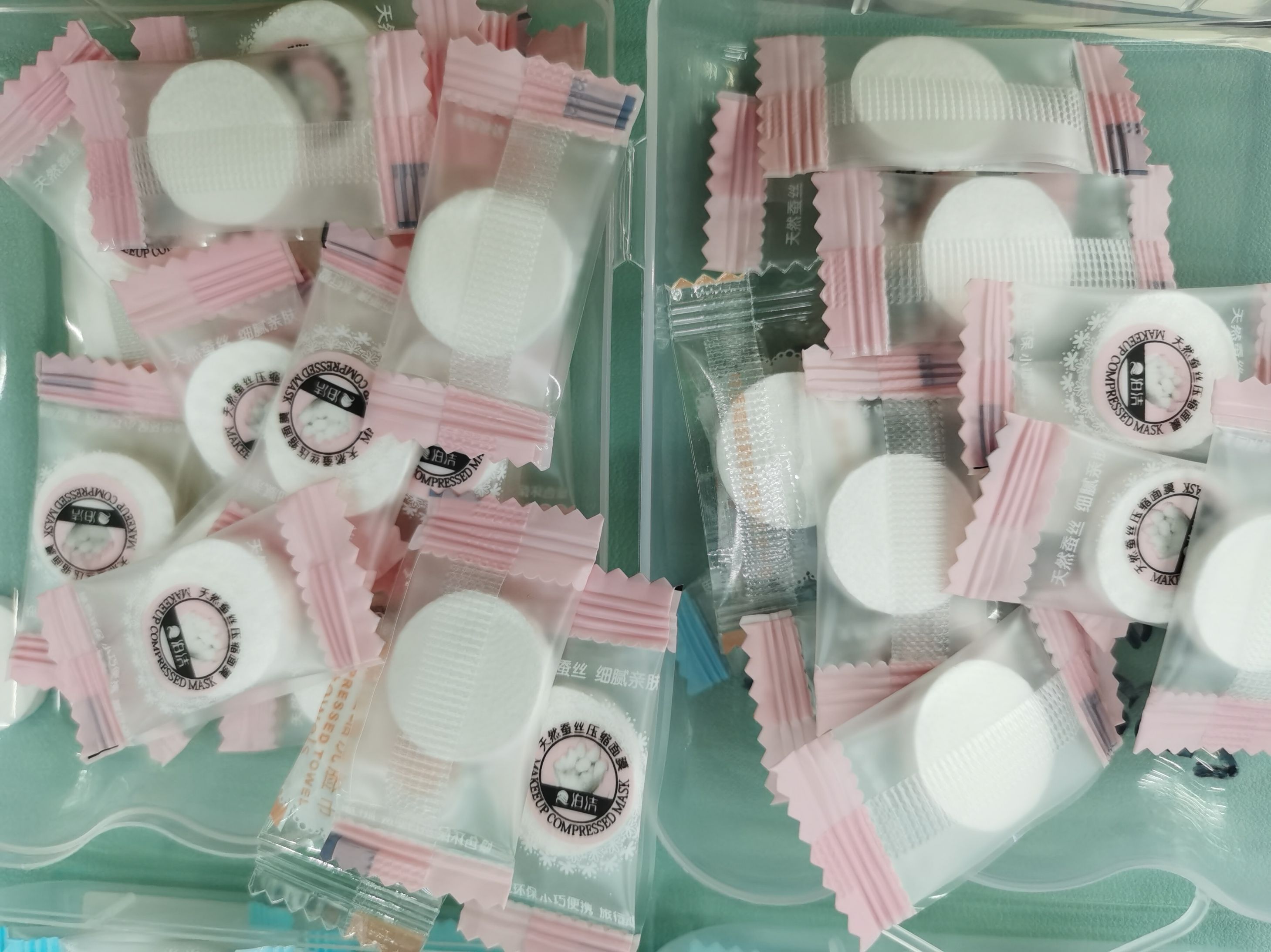 Compressed mask paper, candy compressed mask granules 20-piece package, exclusively for foreign trade Application Scenario