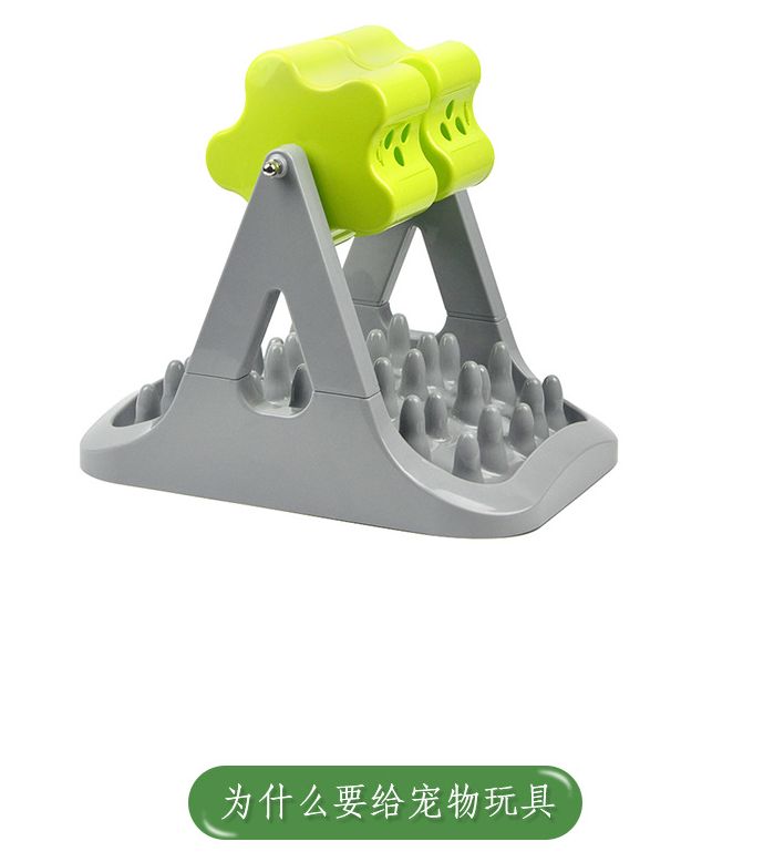 亚马逊新款宠物慢食碗 狗狗滚筒式益智漏食玩具猫咪解闷自嗨器详情图4