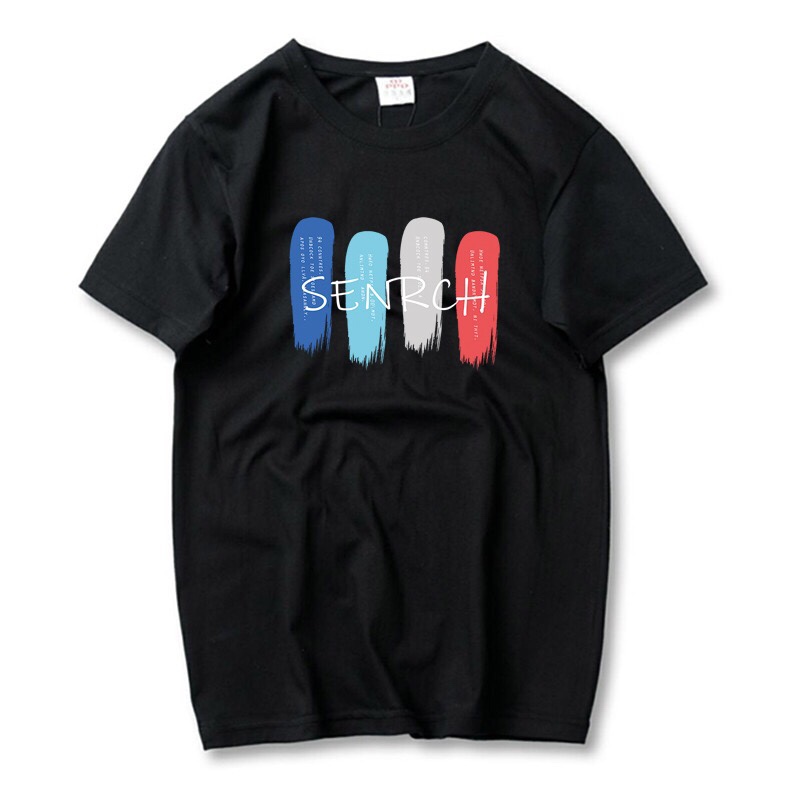 Purple new short-sleeved men's short-sleeved T-shirt 2021 new summer solid color T-shirt White half-sleeved trendy base layer Specification image
