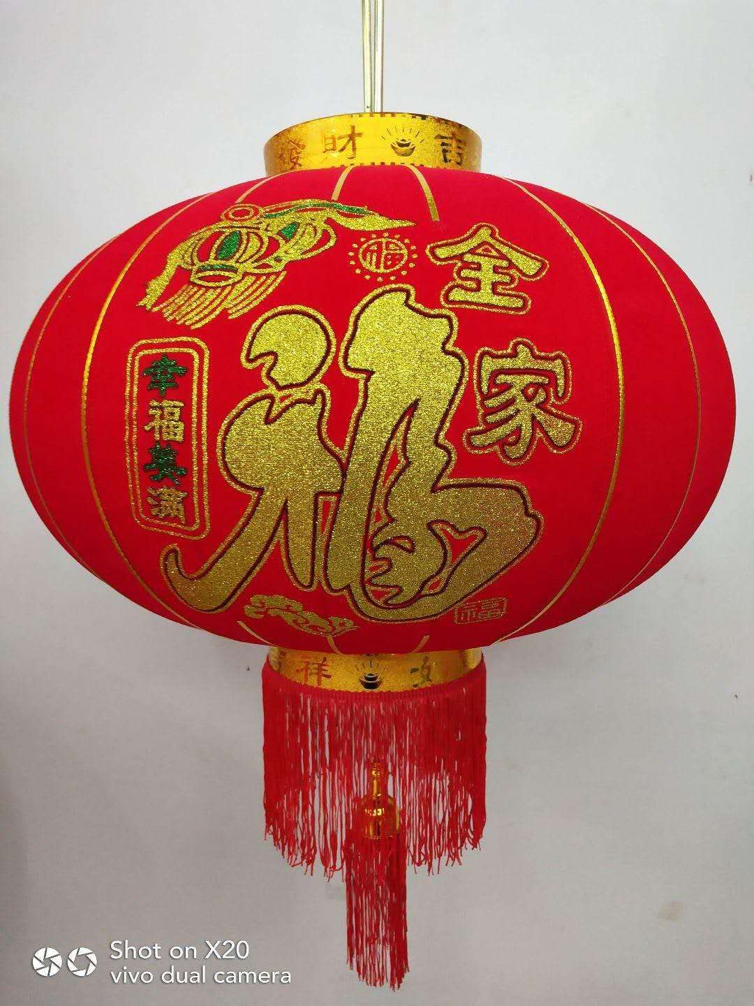 大红灯笼新年节日装饰灯笼定制广告灯笼户外金边全家福