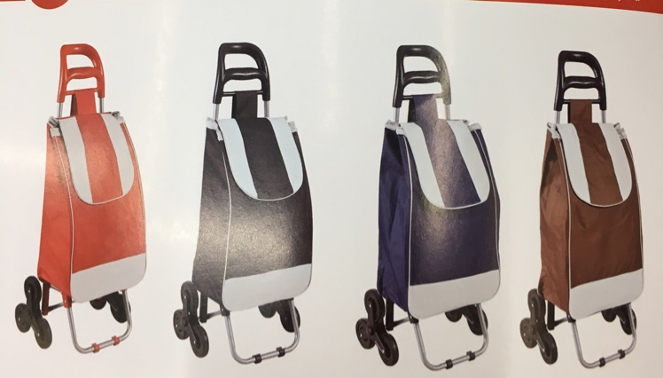 Shopping cart, grocery cart, Oxford cloth folding cart, elderly person pulling cart