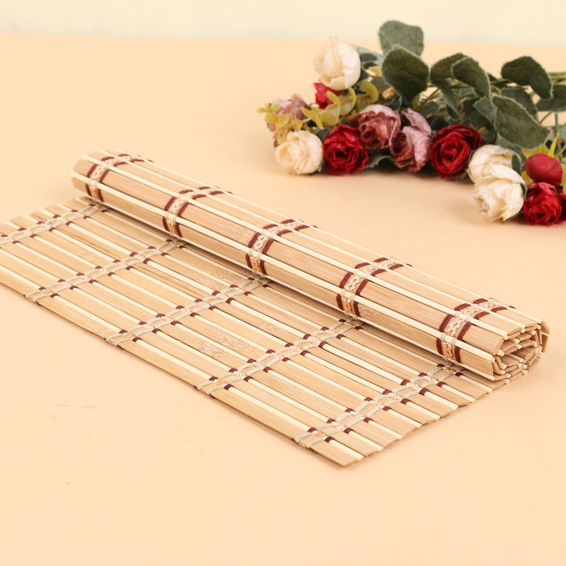 新款家用竹制餐垫隔热垫环保餐垫寿司帘细节图