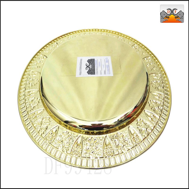 DF99428  意兰盘 圆形盘 不锈钢盘  厨房酒店用品   DF TRADING HOUSE详情图2