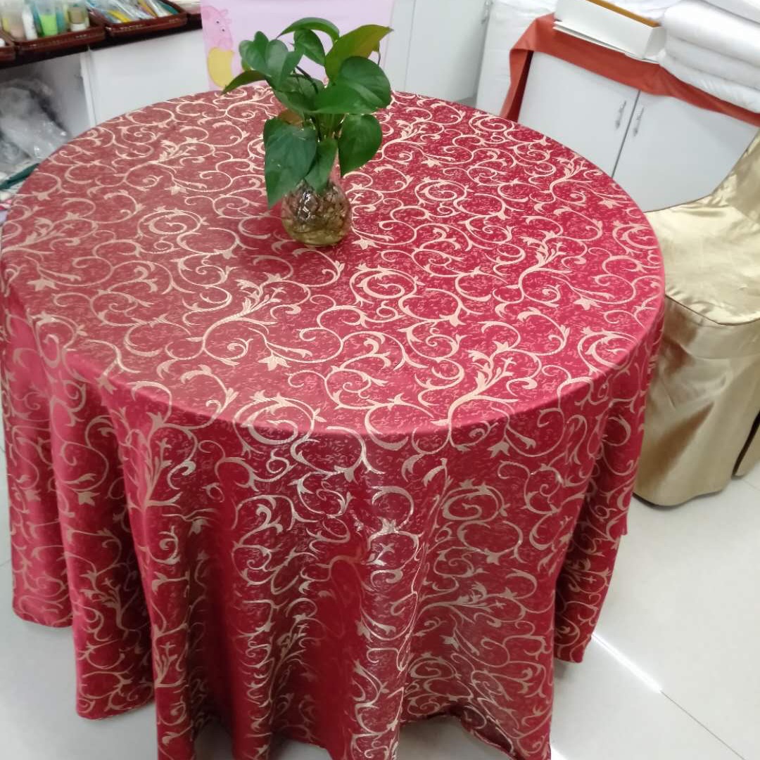 厂家直销桌布新款批发零售桌布热卖中提花桌布