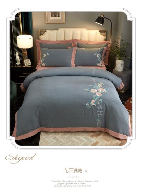 A four-piece set of flowers blooming all over the courtyard Application Scenario