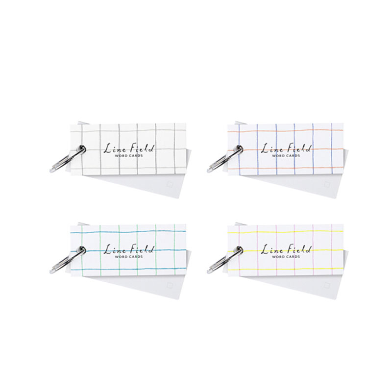KOKUYO/国誉WSG-TGL01MIX格子印象单词卡 四色混装