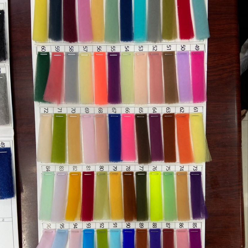 20A Nylon American Net Fabric Clothing Fabric Decorative Arts And Crafts Headwear Fabric Multi-Color Optional details Picture