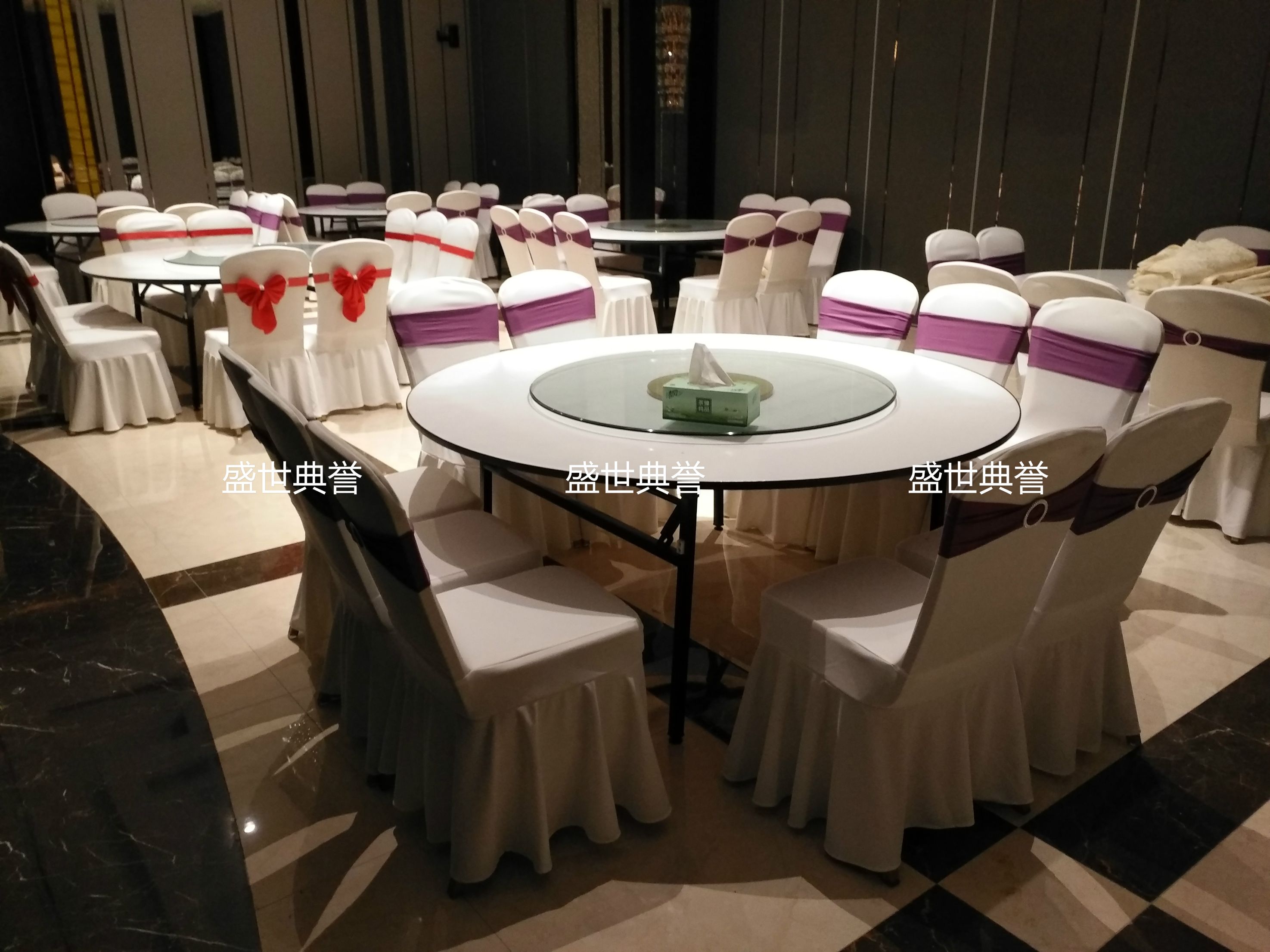 南昌星级酒店宴会厅弹力椅套宴会中心婚庆椅套饭店餐厅布草定做详情图4