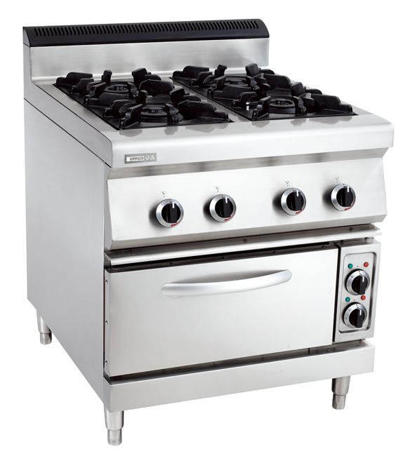 Four-head gas cooker with electric oven sand boiler gas stove four-eye gas stove fire stove