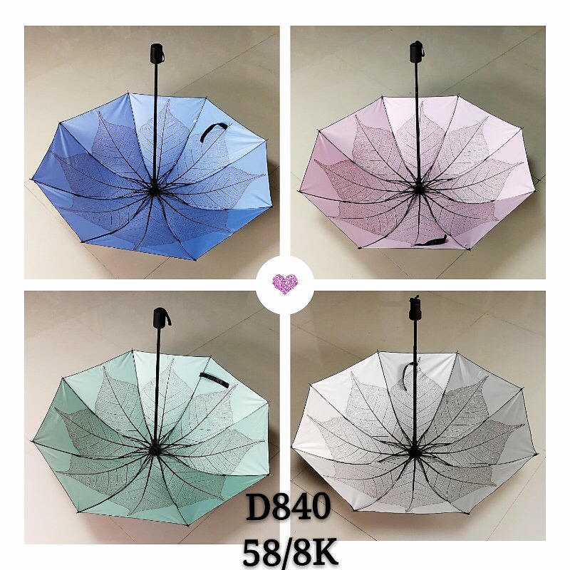 8K黑胶晴雨伞D840