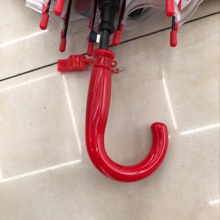 彩色水果图案长柄伞色丁24骨雨伞定制一次性雨伞详情2