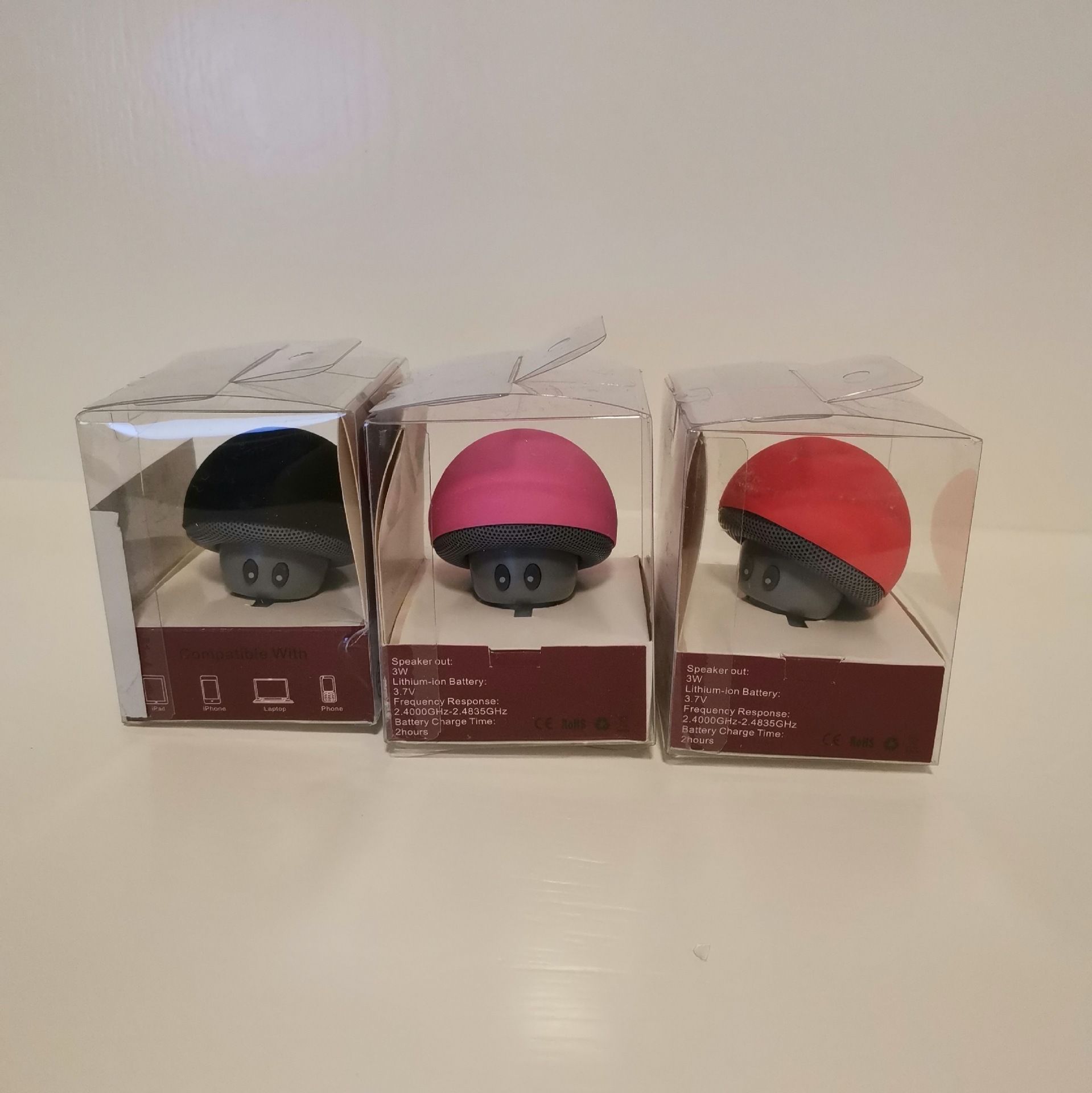 AEMAX 音箱小蘑菇头蓝牙音响小吸盘蓝牙无线便携式低音炮户外音箱详情图3