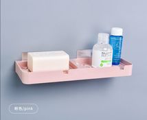 3H936 方形双格卫浴强力无痕贴壁挂肥皂架免打孔厨卫香皂盒置物架