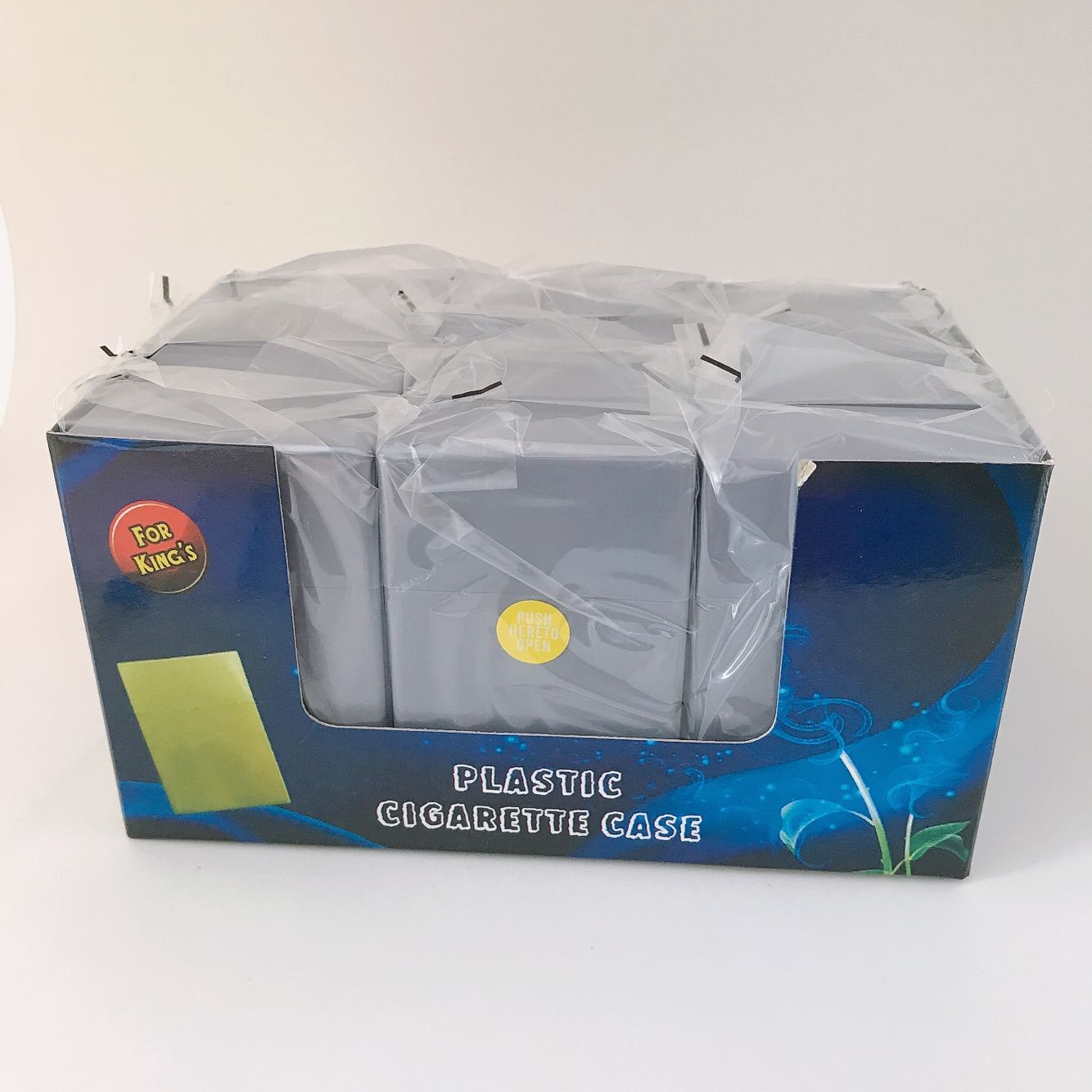 烟盒20支装超薄 男女个性创意烟盒套 整包硬盒塑料烟盒白底实物图