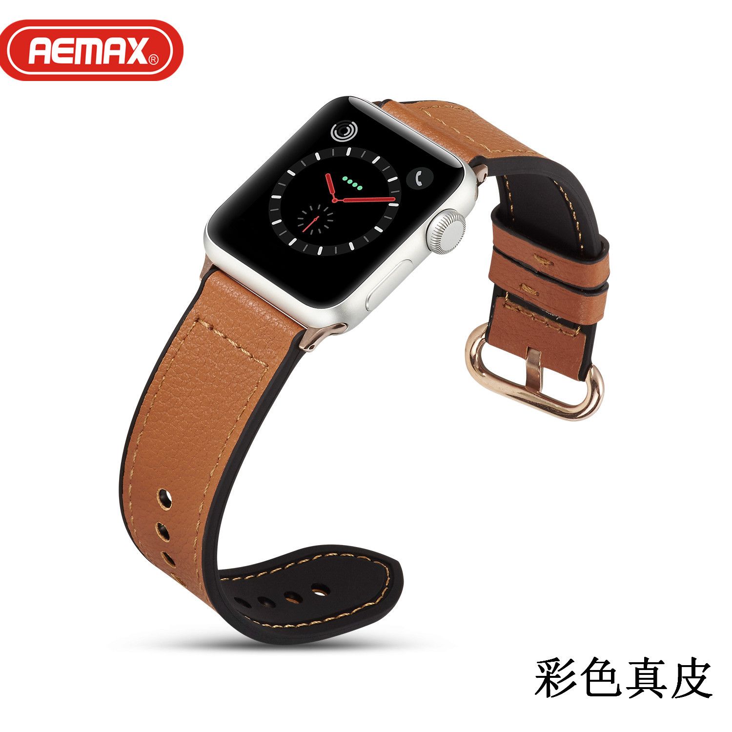 AEMAX 适用于Apple watch扣真皮皮带Iwatch手表带经典扣式表带详情图4