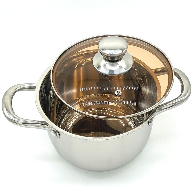 Factory direct sales of stainless steel soup POTS, double-bottom soup POTS and chicken soup POTS detail image 6