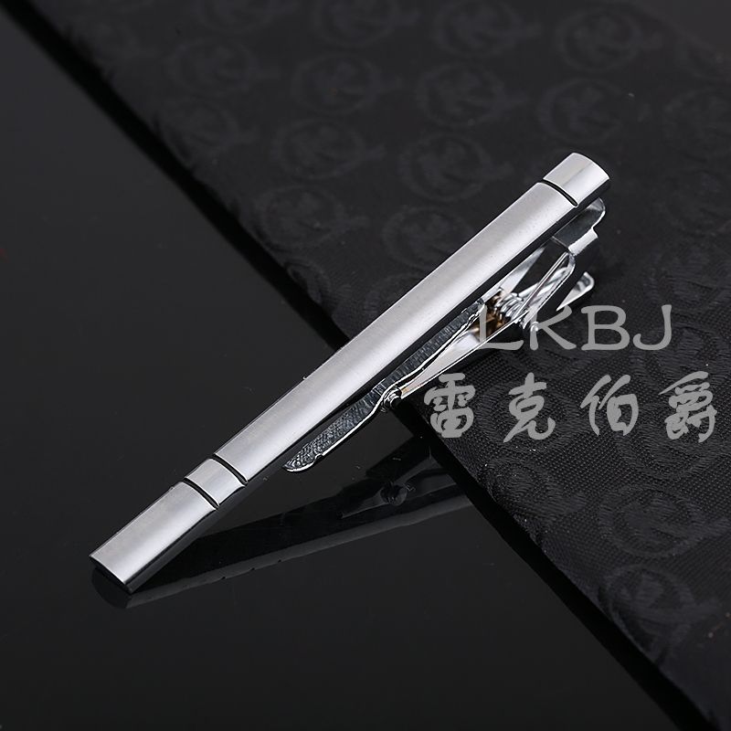 High-end cufflinks/tie clips copper brushed three-piece set accessories Specification image