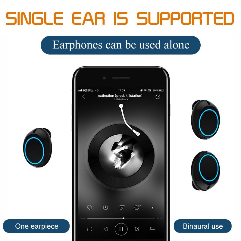 AEMAX A18多功能tws耳机蓝牙5.0双耳通话免提通话立体声十足详情图6