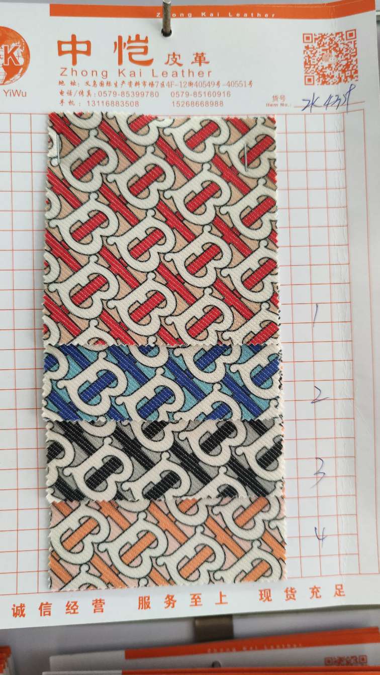 zk4359 印花箱包革 鞋革 厂家直销现货详情图2