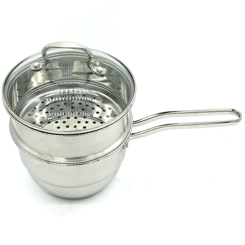 Factory direct sales of stainless steel milk POTS, single-handle noodle POTS and baby food POTS detail image 2