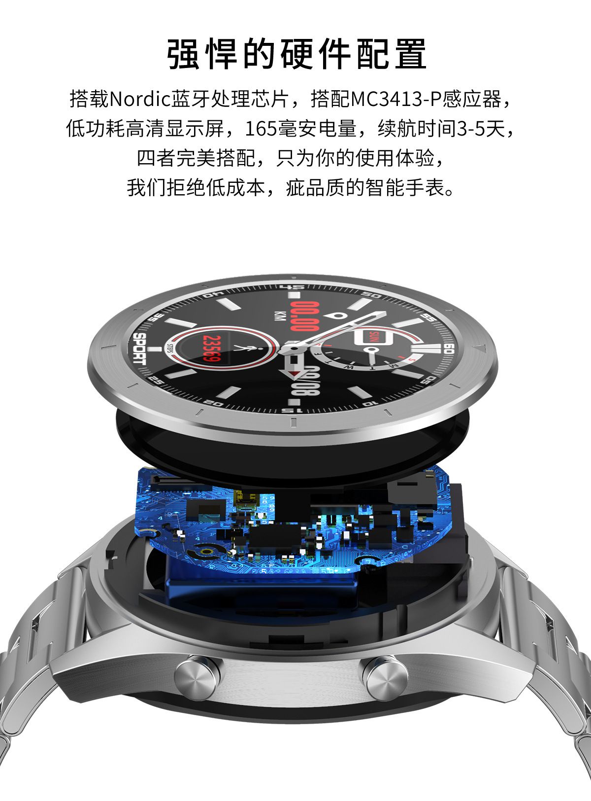 AEMAX DT99全圆全触屏智能手表 监测蓝牙运动手环厂家一件代发详情图4