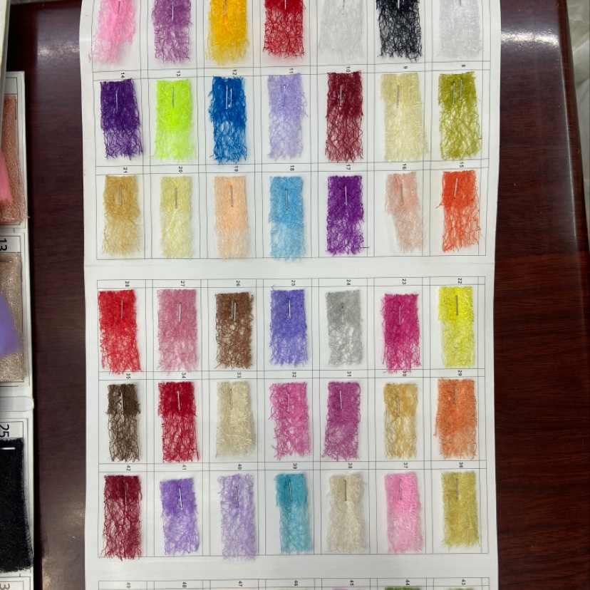 Lace Tangled Fabric Clothing Fabric Ornaments Arts And Crafts Headwear Fabric Multi-Color Optional details Picture
