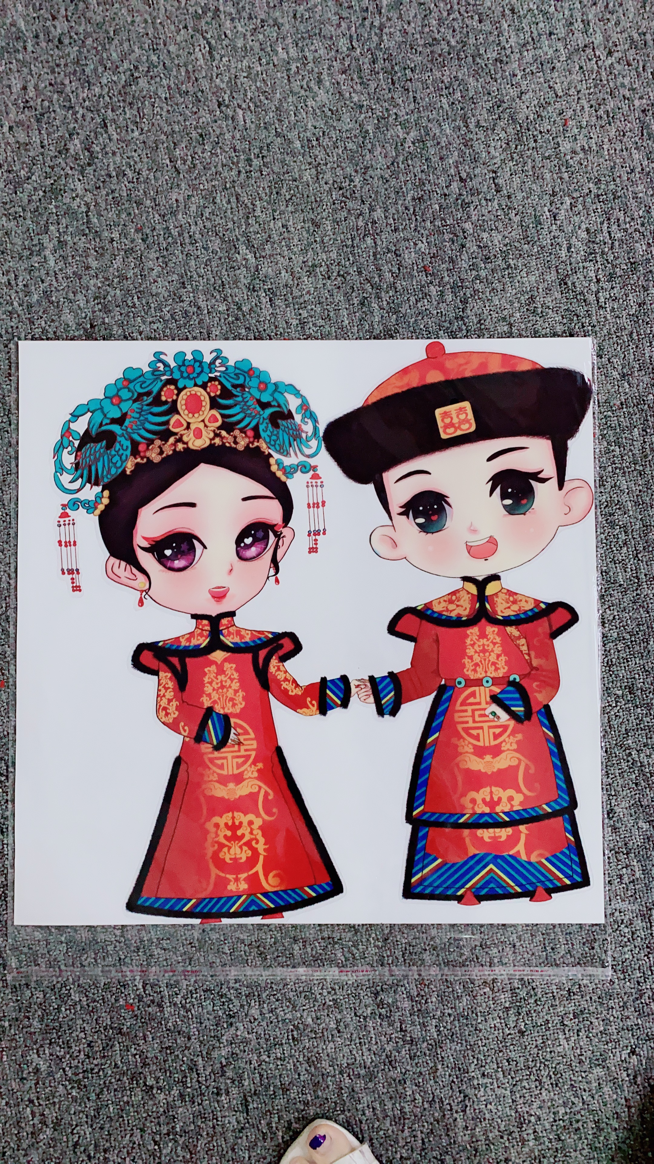 The most adorable and cartoonish couple's wedding details Picture