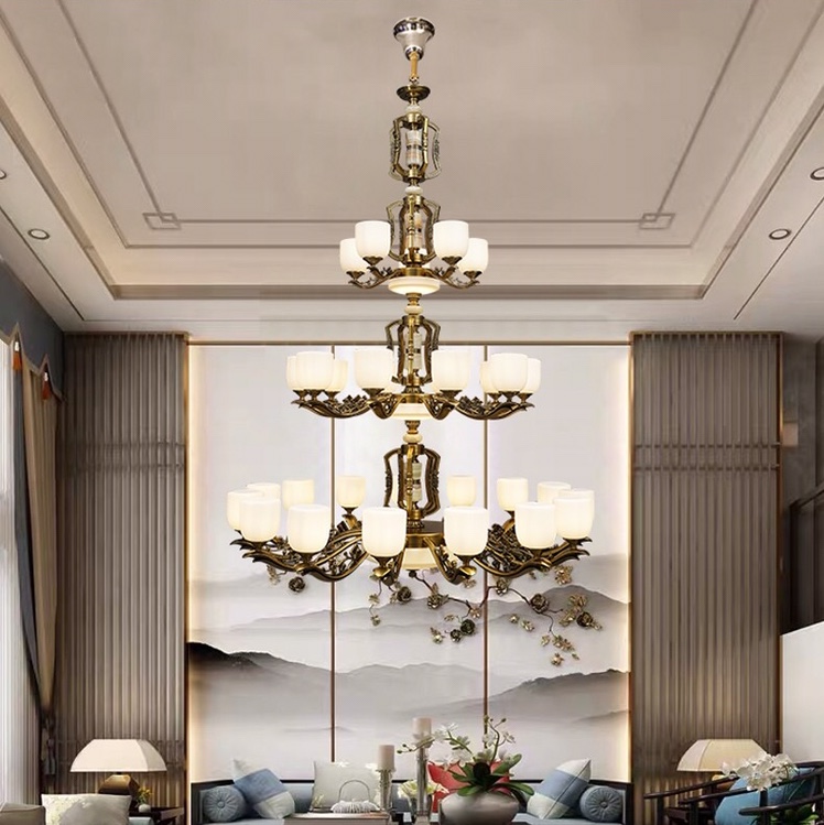 The new spring collection of the Chinese-style new trend brand, Muling Sen, features 30 chandeliers made of zinc alloy glass with "Dimly lit Lights"