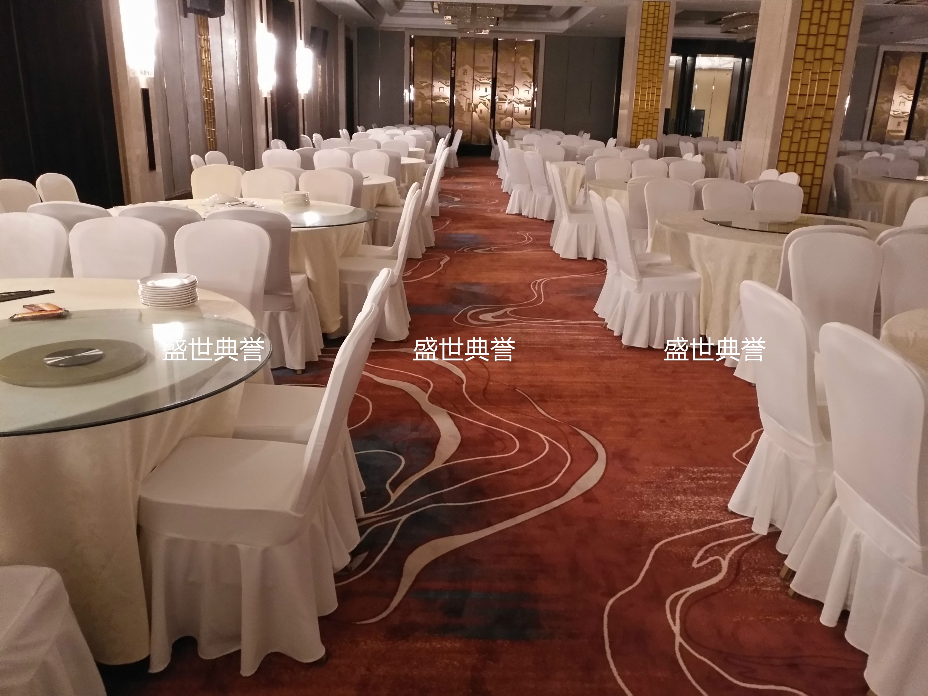 南昌星级酒店宴会厅弹力椅套宴会中心婚庆椅套饭店餐厅布草定做详情图8