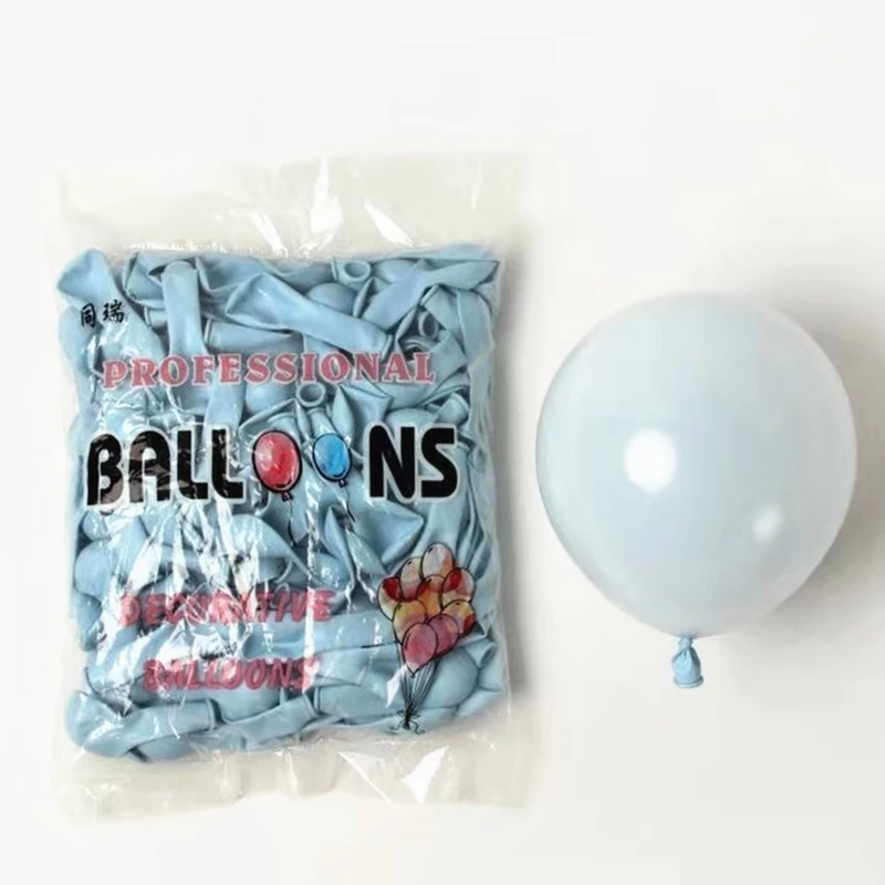 厂家直销马卡龙儿童成人生日派对场景布置五寸气球糖果色圆形气球详情图9