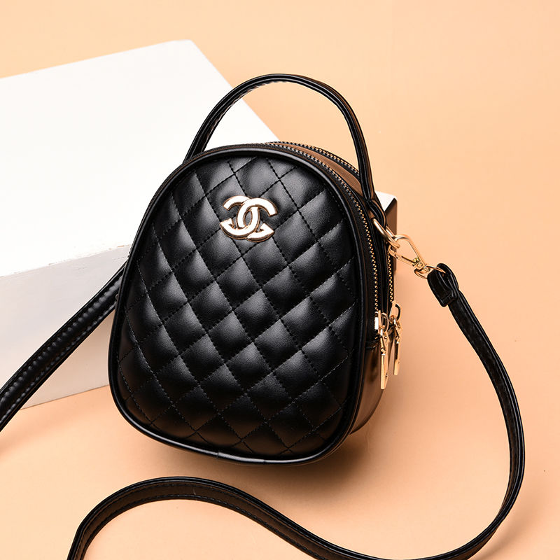 Bag Women 2020 New Korean Version Of Fashion Diamond Check Crossbody Bag Double Small Bag 100 Women Bag Hand Bill Of Lading Shoulder Bag Tide Specification drawing