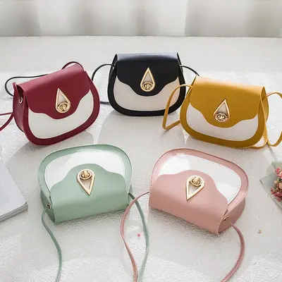 2020 Summer New Trend Fashion Small Fresh Color Contrast Small Round Single Shoulder Women's Bag Crossbody Everything Mobile Phone Bag