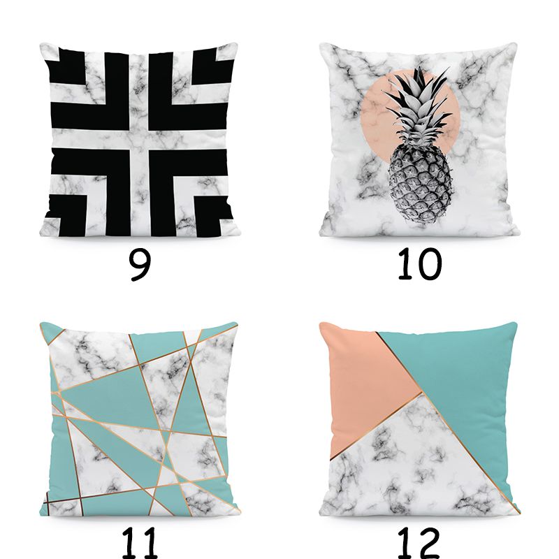 Aliexpress Hot Selling Pure White Ultra Soft Printed Pillowcase Decorative Sofa Geometric Pink Throw Pillow Home Textile Factory Direct Sales Application Scenario