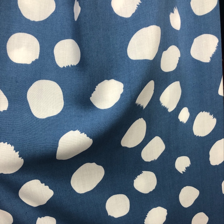 Silk and cotton fabric polka dot factory direct sales. New products of the season available for wholesale or retail